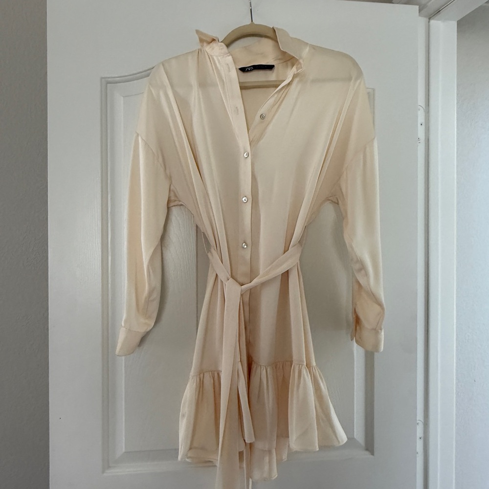 Zara Cream Mini Dress